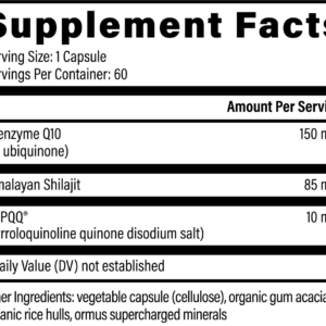 CoQ10 & BioPQQ® with Shilajit - Image 2