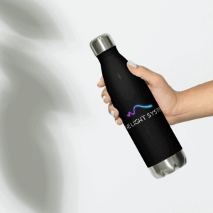 The Light System Logo Stainless Steel Water Bottle - Image 1