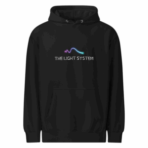 The Light System Logo Unisex premium mid-weight hoodie - Image 5